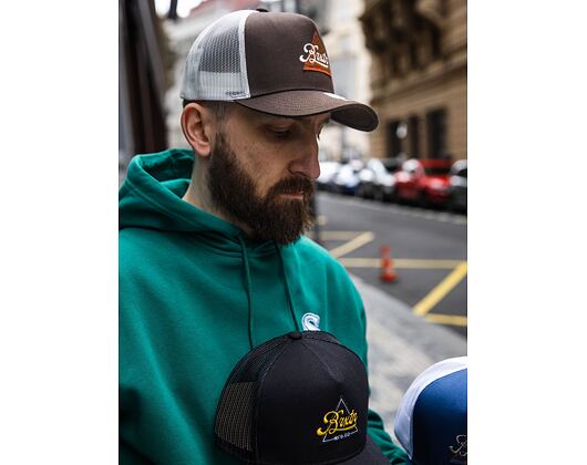 Kšiltovka Brixton Earlston X C MP Trucker Hat Dark Earth / Off White