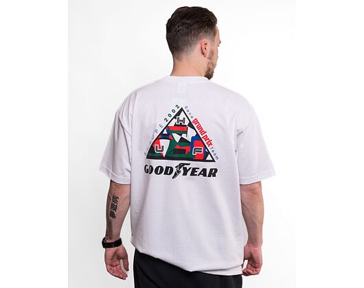 Triko HUF × GOODYEAR Grand Prix Triple Triangle T-Shirt White