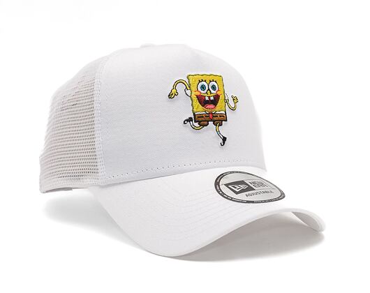 Kšiltovka New Era 9FORTY A-Frame Trucker Nickelodeon Spongebob White / Yellow