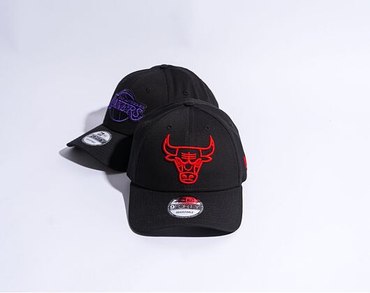 Kšiltovka New Era 9FORTY NBA Neon Outline Chicago Bulls Black / Neon Red