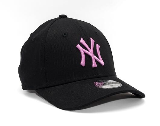 Dětská Kšiltovka New Era 9FORTY Kids MLB League Essential New York Yankees Black / Wild Rose Pink