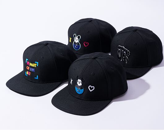 Kšiltovka RATAJ Hey Mickey Black / Purple Snapback