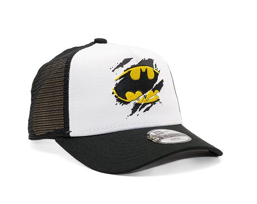 Dětská Kšiltovka New Era 9FORTY Kids A-Frame Trucker DC Batman White / Black