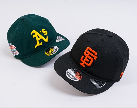 Kšiltovka New Era 9FIFTY MLB Coops Side Patch Retro Crown San Francisco Giants Black / Orange