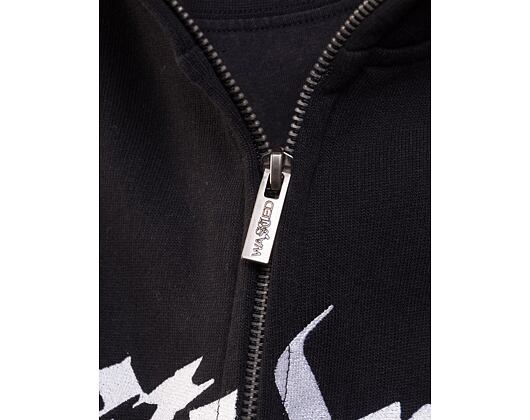 Mikina Wasted Paris Full Zip Streak - Black