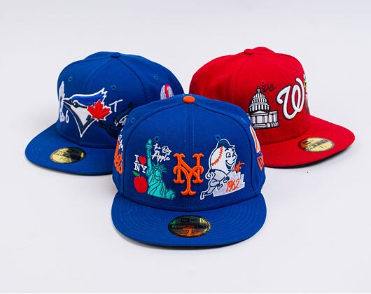 Kšiltovka Adam Wave New Era 59FIFTY MLB Authentic Performance New York Mets Fitted Team Color