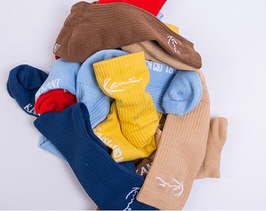 Ponožky Karl Kani Signature 6-Pack Socks red/light/blue/sand