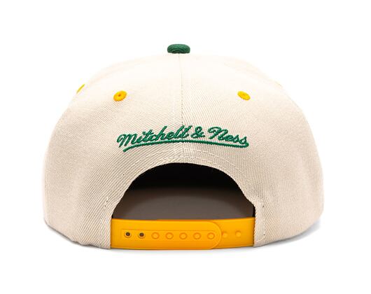 Kšiltovka Mitchell & Ness NBA Pop Panel Snapback Hwc Seattle Supersonics Off White / Green