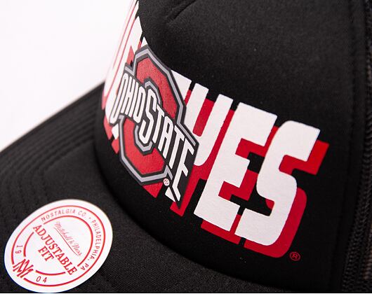 Kšiltovka Mitchell & Ness NCAA Billboard Trucker Snapback Ohio State Black