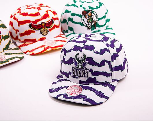 Kšiltovka Mitchell & Ness NBA Krookz Pro Snapback Hwc Milwaukee Bucks White / Purple