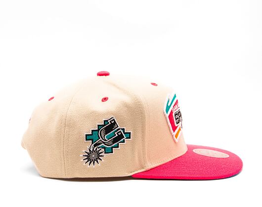 Kšiltovka Mitchell & Ness NBA Sail 2 Tone Snapback Hwc San Antonio Spurs Off White