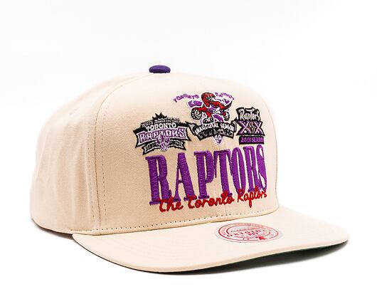 Kšiltovka Mitchell & Ness NBA Reframe Retro Snapback Hwc Toronto Raptors Off White