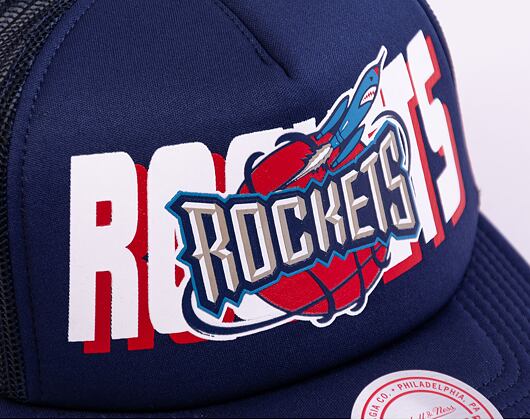 Kšiltovka Mitchell & Ness NBA Billboard Trucker Snapback Hwc Houston Rockets Blue