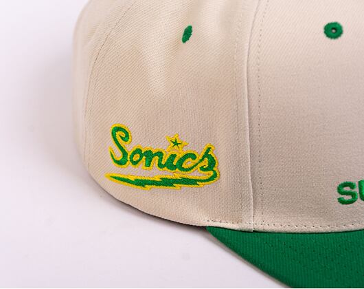 Kšiltovka Mitchell & Ness NBA Sail 2 Tone Snapback Hwc Seattle Supersonics Off White