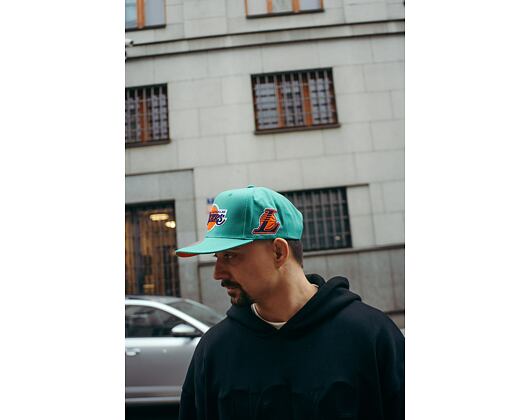 Kšiltovka Mitchell & Ness NBA Desert Green Snapback Los Angeles Lakers Teal