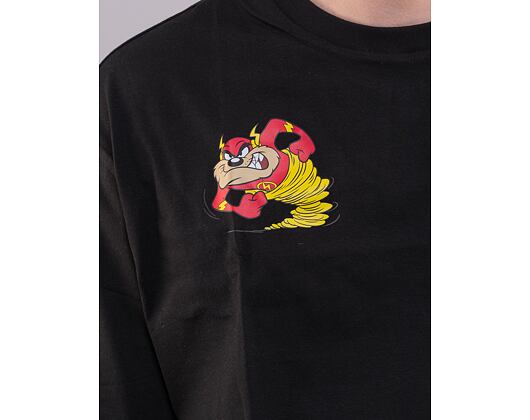 Triko New Era Superhero × Looney Tunes Character Oversized Tee Black