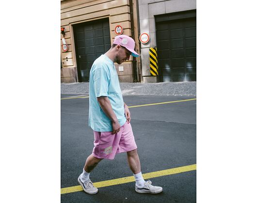 Triko New Era MLB Icecream Graphic Oversized Tee Los Angeles Dodgers Pastel Blue / Off White