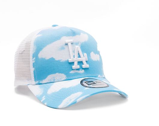 Kšiltovka New Era 9FORTY A-Frame Trucker MLB Cloud All Over Print Trucker Los Angeles Dodgers Pastel