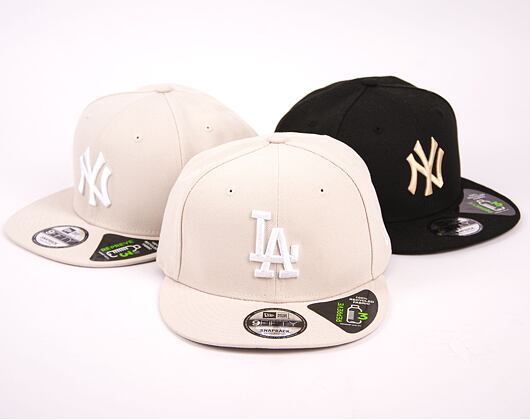Kšiltovka New Era 9FIFTY MLB Repreve Los Angeles Dodgers Stone / White