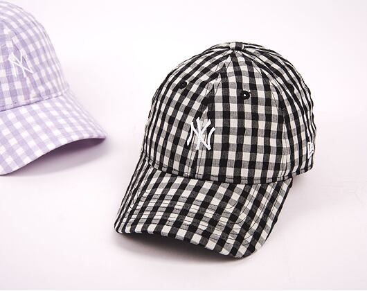 Dámská Kšiltovka New Era 9TWENTY MLB Womens Gingham  New York Yankees Black / White