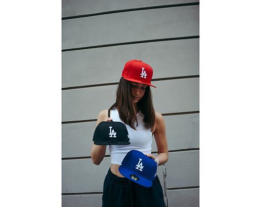 Kšiltovka New Era 59FIFTY MLB Basic Los Angeles Dodgers - Scarlet / White