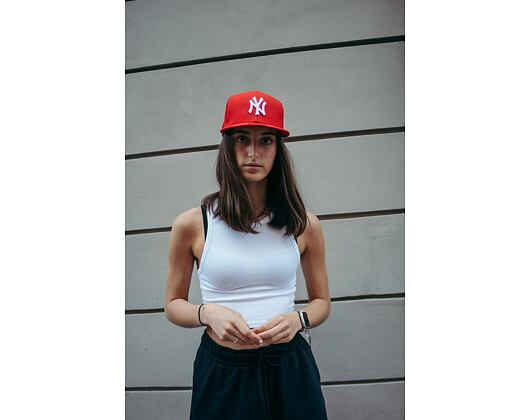 Kšiltovka New Era - MLB Basic 59FIFTY - NY Yankees - Scarlet / White