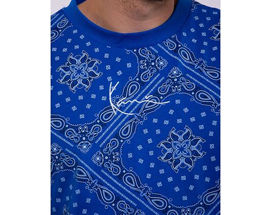 Triko Karl Kani Small Signature Paisley Tee blue/black/white