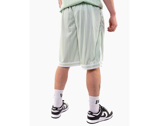 Kraťasy Karl Kani Retro Pinstripes Mesh Shorts light mint/white