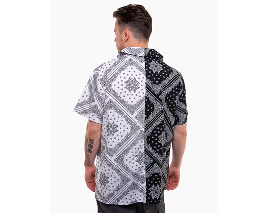 Košile Karl Kani Chest Signature Paisley Block Resort Shirt black/white