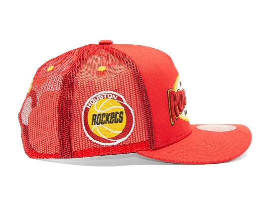 Kšiltovka Mitchell & Ness NBA Team Seal Trucker HWC Rockets Red