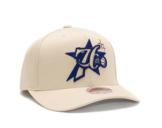 Kšiltovka Mitchell & Ness NBA Merch Logo Classic Red 76Ers Cream