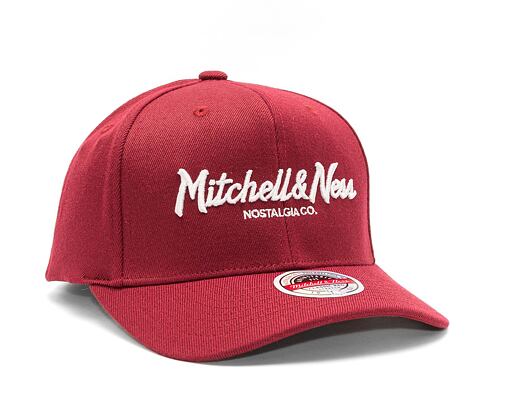 Kšiltovka Mitchell & Ness Branded Pinscript Classic Red BURGUNDY