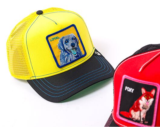 Kšiltovka Goorin - 'Acid Trip Pack' - Doggy Trip - Yellow / Black