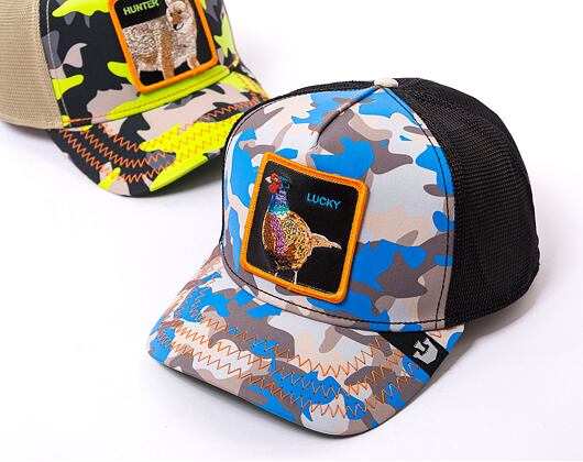 Kšiltovka Goorin 'Paintball Pack' - Luck Stays Down Blue Camo