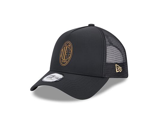 Kšiltovka New Era 9FORTY A-Frame Trucker Black Gold AC Milan Black Black
