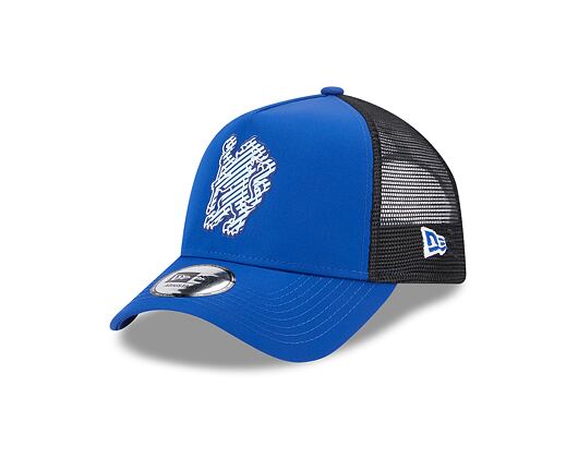 Kšiltovka New Era 9FORTY A-Frame Trucker Overlay Chelsea FC Lion Crest Calming Blue
