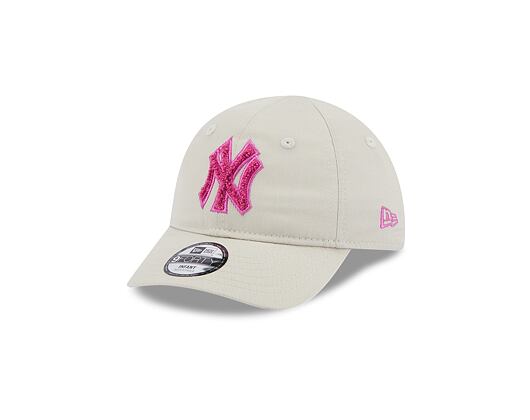 Dětská Kšiltovka New Era 9FORTY Kids MLB Boucle New York Yankees Stone / Pink