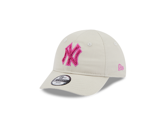 Dětská Kšiltovka New Era 9FORTY Kids MLB Boucle New York Yankees Stone / Pink