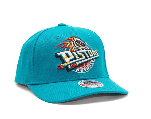 Kšiltovka Mitchell & Ness Detroit Pistons Team Ground 2.0 Stretch Snapback HWC Teal