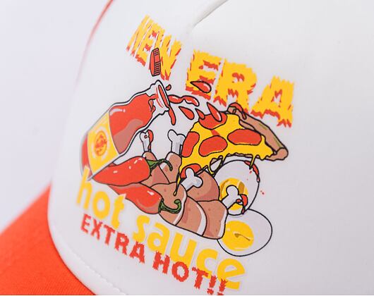 Kšiltovka New Era 9FORTY A-Frame Trucker Food White / Burnt Orange
