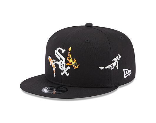 Kšiltovka New Era 9FIFTY MLB Koi Fish Chicago White Sox Black / Optic White