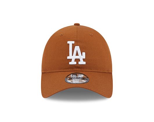 Kšiltovka New Era 9TWENTY MLB League Essential Los Angeles Dodgers Toasted Peanut / Optic White