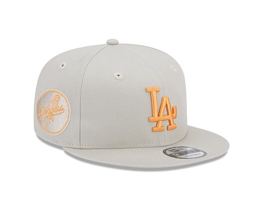 Kšiltovka New Era 9FIFTY MLB Side Patch Los Angeles Dodgers Stone / Orange Glaze