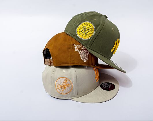 Kšiltovka New Era 9FIFTY MLB Side Patch New York Yankees New Olive / Mellow Yellow