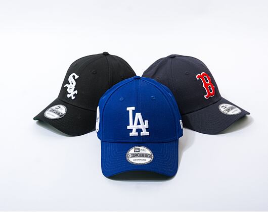Kšiltovka New Era 9FORTY MLB Team Side Patch Los Angeles Dodgers Dark Royal / Optic White
