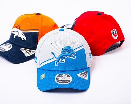Kšiltovka New Era 9FORTY Stretch-Snap NFL Sideline 23 Detroit Lions Team Colors