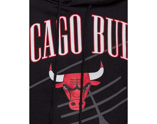 Mikina New Era NBA Logo Oversized Hoody Chicago Bulls Black / Front Door Red