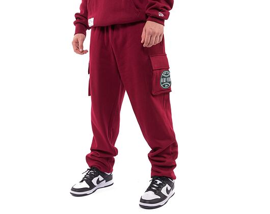 Tepláky New Era Lifestyle Cargo Joggers Cardinal / Dark Green