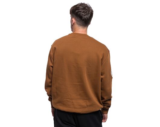 Mikina New Era MLB Large Logo Oversized Crewneck Los Angeles Dodgers Cooperstown Toasted Peanut / Na