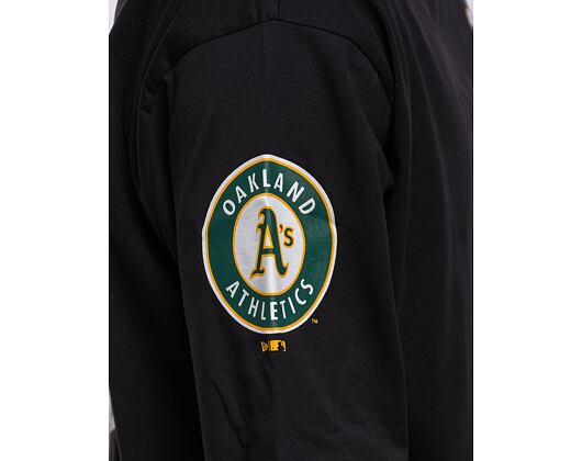 Triko New Era MLB Large Logo Oversized Tee Oakland Athletics Cooperstown Black / Dark Green